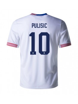 Vereinigte Staaten Christian Pulisic #10 Heimtrikot Copa America 2024 Kurzarm